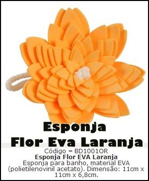 ESPONJA FLOR LARANJA