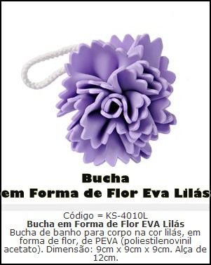 BUCHA FORMA DE FLOR LILÁS