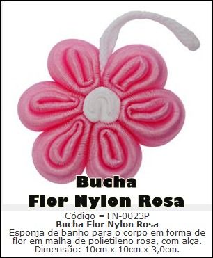 BUCHA FLOR DE NYLON ROSA