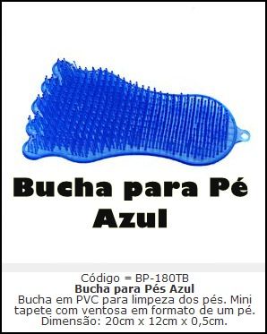 BUCHA PARA PÉ AZUL
